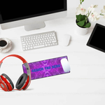 Personalized Purple Gaming Desk Mat - Vibrant Fractal Design | Our Phoenix Rise