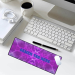 Personalized Purple Gaming Desk Mat - Extended Mouse Pad View | Our Phoenix Rise