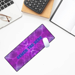 Personalized Purple Gaming Desk Mat - Full Desktop Coverage | Our Phoenix Rise