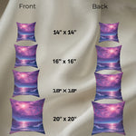 Purple Seascape Throw Pillow - Size Variant 24 Inch - Detail 35 | Our Phoenix Rise