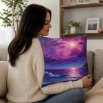 Purple Seascape Throw Pillow - Cozy Home Atmosphere | Our Phoenix Rise