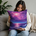 Purple Seascape Throw Pillow - Couch Styling Inspiration | Our Phoenix Rise