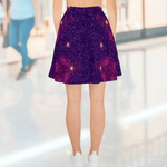 Cosmic Purple Galaxy Skater Skirt Detailed View 7 | Our Phoenix Rise