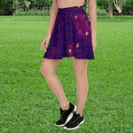 Cosmic Purple Galaxy Skater Skirt Detailed View 4 | Our Phoenix Rise