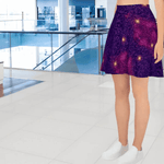 Cosmic Purple Galaxy Skater Skirt Detailed View 6 | Our Phoenix Rise