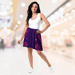 Cosmic Purple Galaxy Skater Skirt | Iron Phoenix GHG - Iron Phoenix GHG