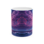 Purple Aesthetic Coffee Mug - Wrap Around Stormy Sky Design - Detail 16 | Our Phoenix Rise