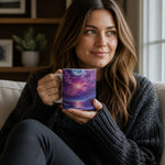 Purple Aesthetic Coffee Mug - Lifestyle Outdoor Coastal Setting | Our Phoenix Rise
