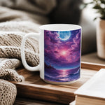 Purple Aesthetic Coffee Mug - Lifestyle Cozy Reading Nook | Our Phoenix Rise