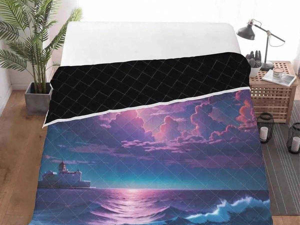 "Purple Sunset" Quilt Set by Shadowseeker | Iron Phoenix GHG