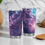 Purple Cloud Sky Tumbler by Shadowseeker Detailed View 7 | Our Phoenix Rise