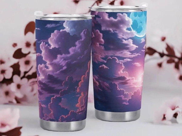 "Purple Cloud" Sky Tumbler by Shadowseeker| Iron Phoenix GHG - Iron Phoenix GHG