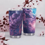 Purple Cloud Sky Tumbler by Shadowseeker Detailed View 2 | Our Phoenix Rise