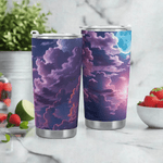 Purple Cloud Sky Tumbler by Shadowseeker Detailed View 6 | Our Phoenix Rise