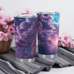 Purple Cloud Sky Tumbler by Shadowseeker Detailed View 12 | Our Phoenix Rise