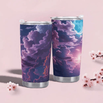 Purple Cloud Sky Tumbler by Shadowseeker Detailed View 9 | Our Phoenix Rise