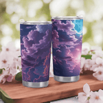 Purple Cloud Sky Tumbler by Shadowseeker Detailed View 4 | Our Phoenix Rise