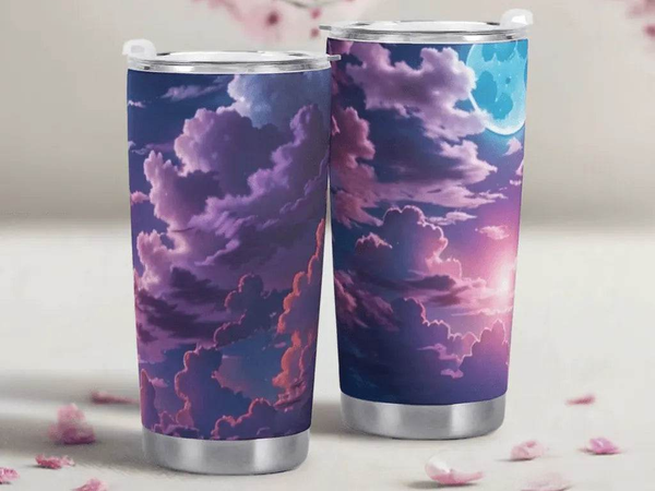 "Purple Cloud" Sky Tumbler by Shadowseeker| Iron Phoenix GHG - Iron Phoenix GHG