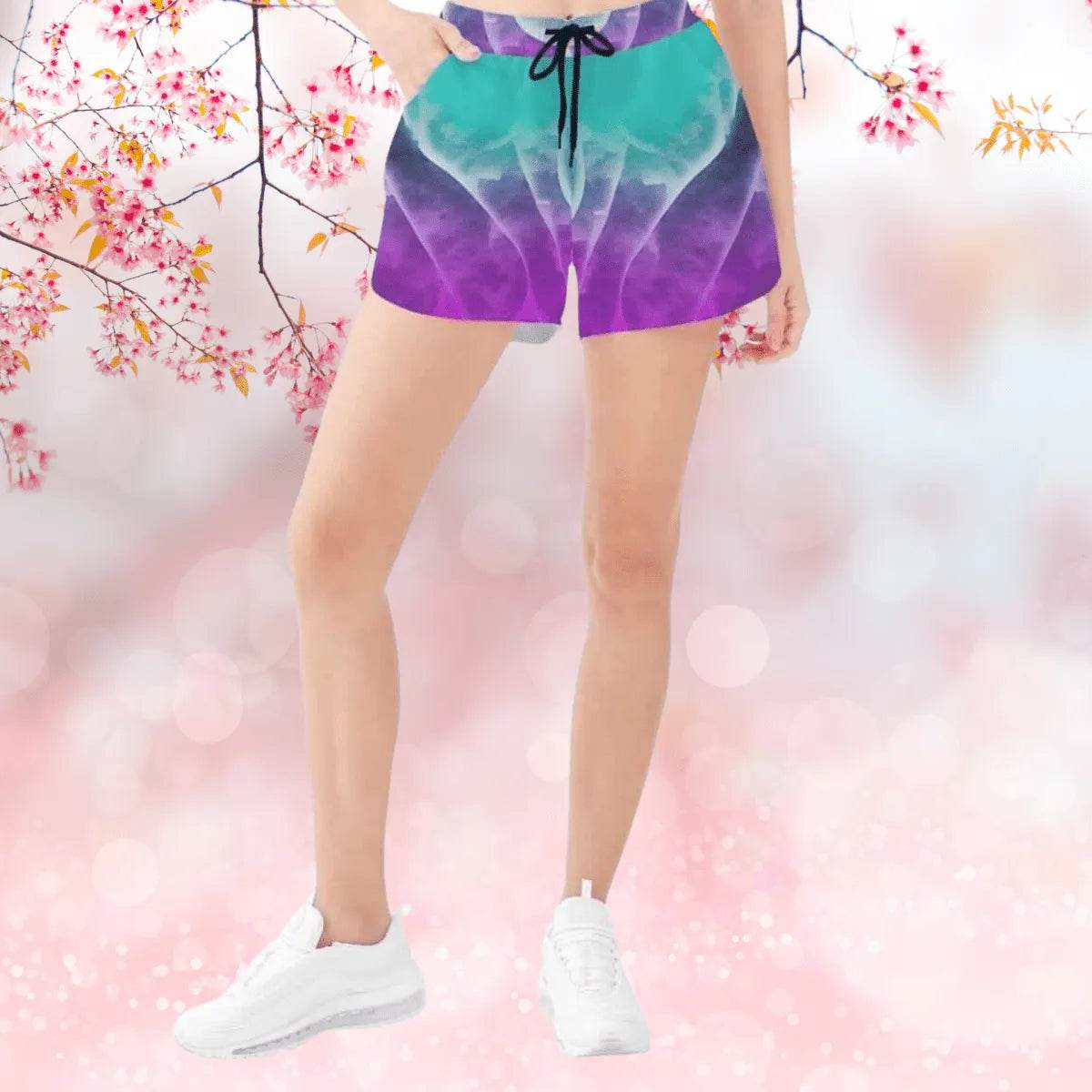 Ethereal Cloud Abstract Athletic Shorts Detailed View 3 | Our Phoenix Rise