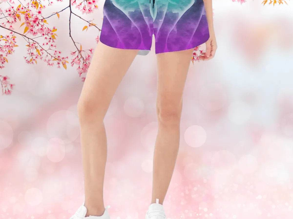 "Ethereal Cloud" Abstract Athletic Shorts| Iron Phoenix GHG - Iron Phoenix GHG