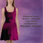 Purple Two-Tone Ombre Skater Dress Detailed View 2 | Our Phoenix Rise