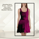 Purple Two-Tone Ombre Skater Dress Detailed View 5 | Our Phoenix Rise