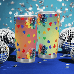 Rainbow Cheer Travel Mug (20oz) Detailed View 2 | Our Phoenix Rise