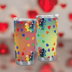 Rainbow Cheer Travel Mug (20oz) Detailed View 6 | Our Phoenix Rise
