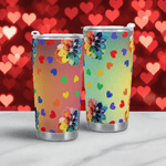 Rainbow Cheer Travel Mug (20oz) Main Perspective | Our Phoenix Rise