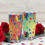 Rainbow Cheer Travel Mug (20oz) Detailed View 10 | Our Phoenix Rise