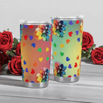 Rainbow Cheer Travel Mug (20oz) Detailed View 11 | Our Phoenix Rise