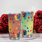Rainbow Cheer Travel Mug (20oz) Detailed View 9 | Our Phoenix Rise