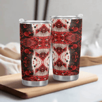 Red Cell Abstract Travel Mug (20oz) Detailed View 2 | Our Phoenix Rise