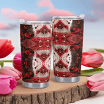 Red Cell Abstract Travel Mug (20oz) Detailed View 6 | Our Phoenix Rise