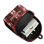 Personalized Red Backpack | Ornate Gamer School Bag