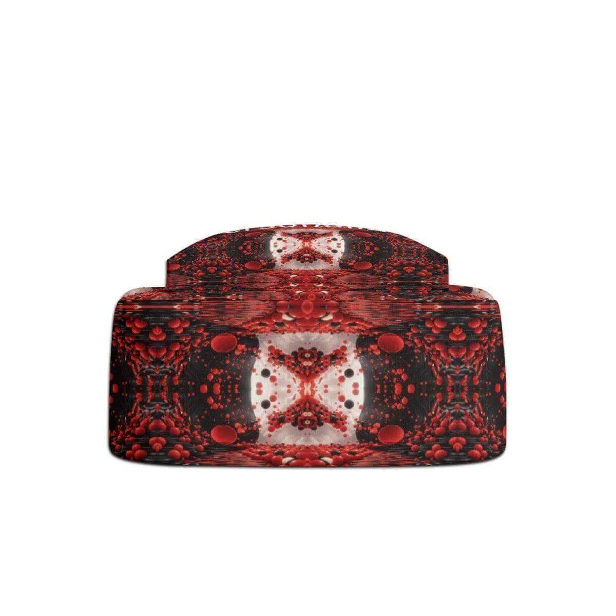 Personalized Red Backpack | Ornate Gamer School Bag - Iron Phoenix GHG