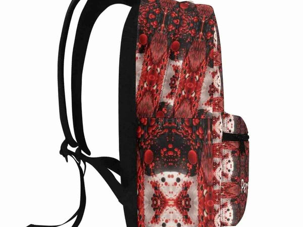 Personalized Red Backpack | Ornate Gamer School Bag