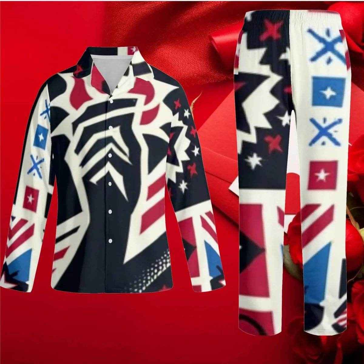 American Valor Patriotic Pajama set Black XS-4XL