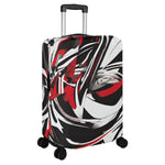 Red Black Abstract Luggage Cover | Modern Travel Gift - Iron Phoenix GHG