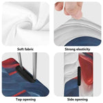 Patriotic Swirl Luggage Cover | Red White Blue Travel Gift