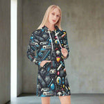 "8-Bit" Retro Gamer Hoodie Dress | Iron Phoenix GHG