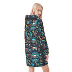 "8-Bit" Retro Gamer Hoodie Dress | Iron Phoenix GHG