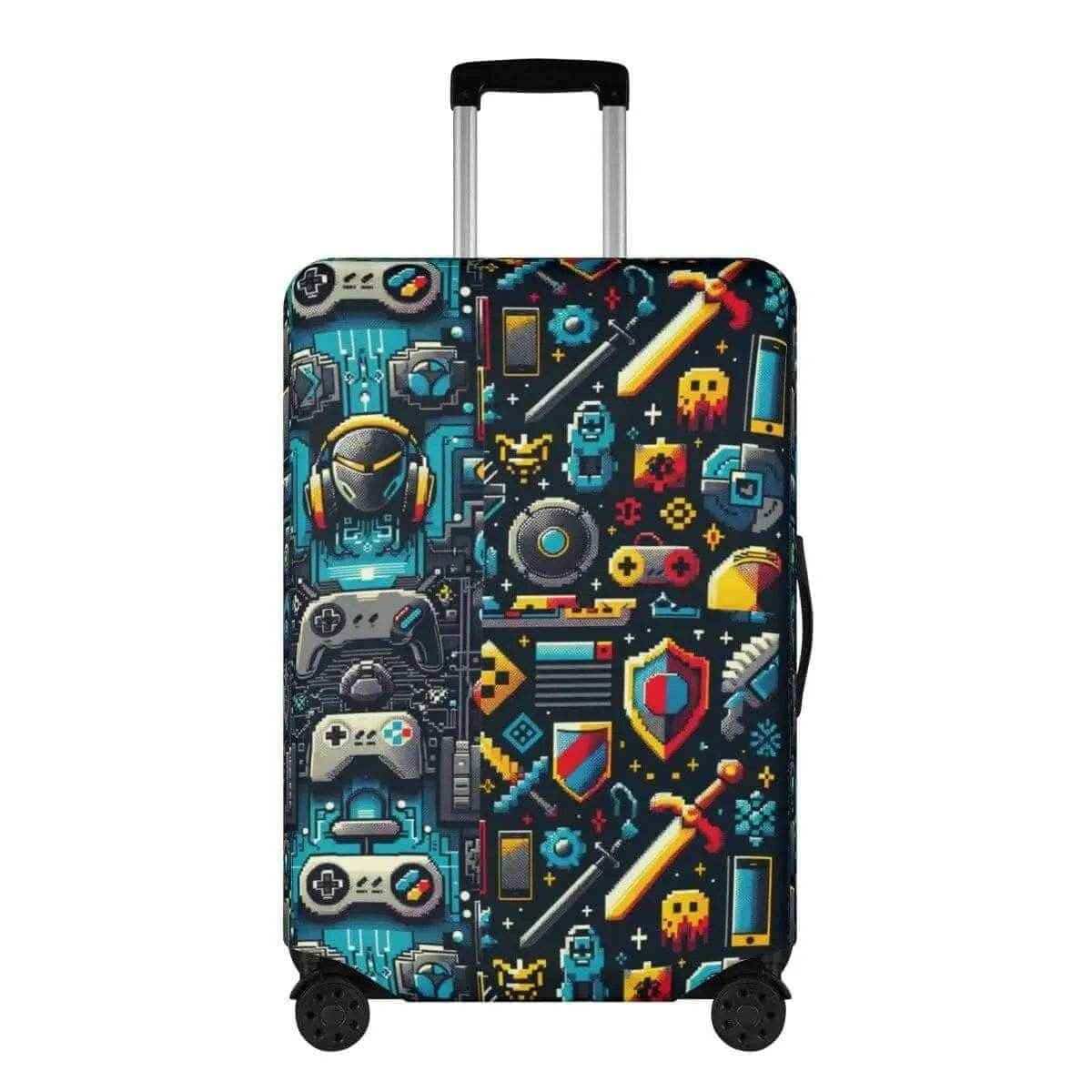 Retro Gaming Pixel Art Luggage Cover