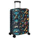 Retro Gaming Pixel Art Luggage Cover - Detail of game controllers | Our Phoenix Rise