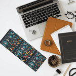 Pixel Art Retro Gaming Desk Mat - full spread, vibrant pixel art | Our Phoenix Rise