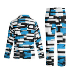 Abstract Stripe Pajama Set - Pants Detail | Our Phoenix Rise