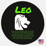 Leo Zodiac Wood Sign Funny Astrology Home Decor Gift Main Perspective | Our Phoenix Rise