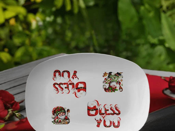Christmas Santa Platter for Holiday Fun - Iron Phoenix GHG