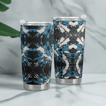 Sapphire Noir Abstract Tumbler Detailed View 2 | Our Phoenix Rise