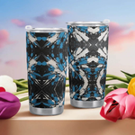"Sapphire Noir" Abstract Tumbler | Iron Phoenix GHG - Iron Phoenix GHG